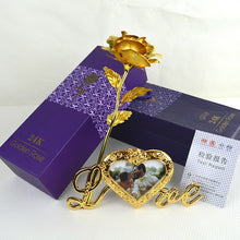 Load image into Gallery viewer, Beautiful 24k Gold Plated Golden Rose Flowers
